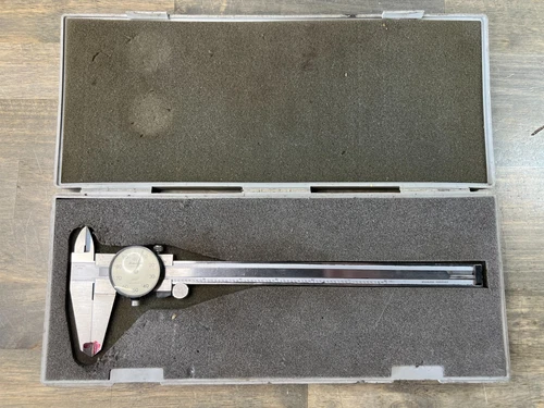 Vintage Mitutoyo Jeweled 505-644-Dial Caliper (Japan)