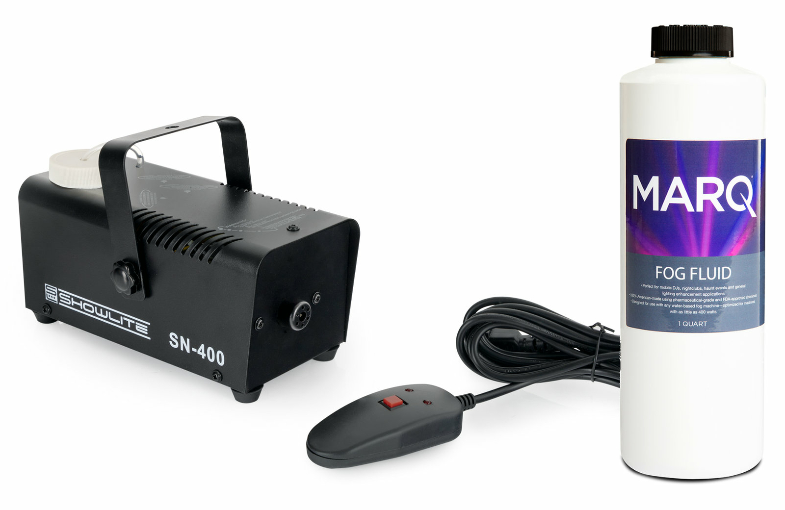 SHOWLITE SN-400 NEBELMASCHINE MIT FLUID SET 400W LEISTUNG MIT 1L...