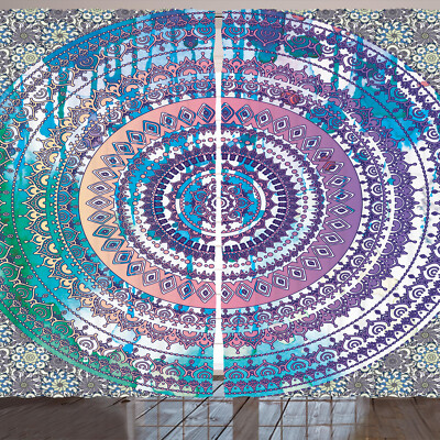 Ethnisch Rustikale Gardine Mandala Eastern