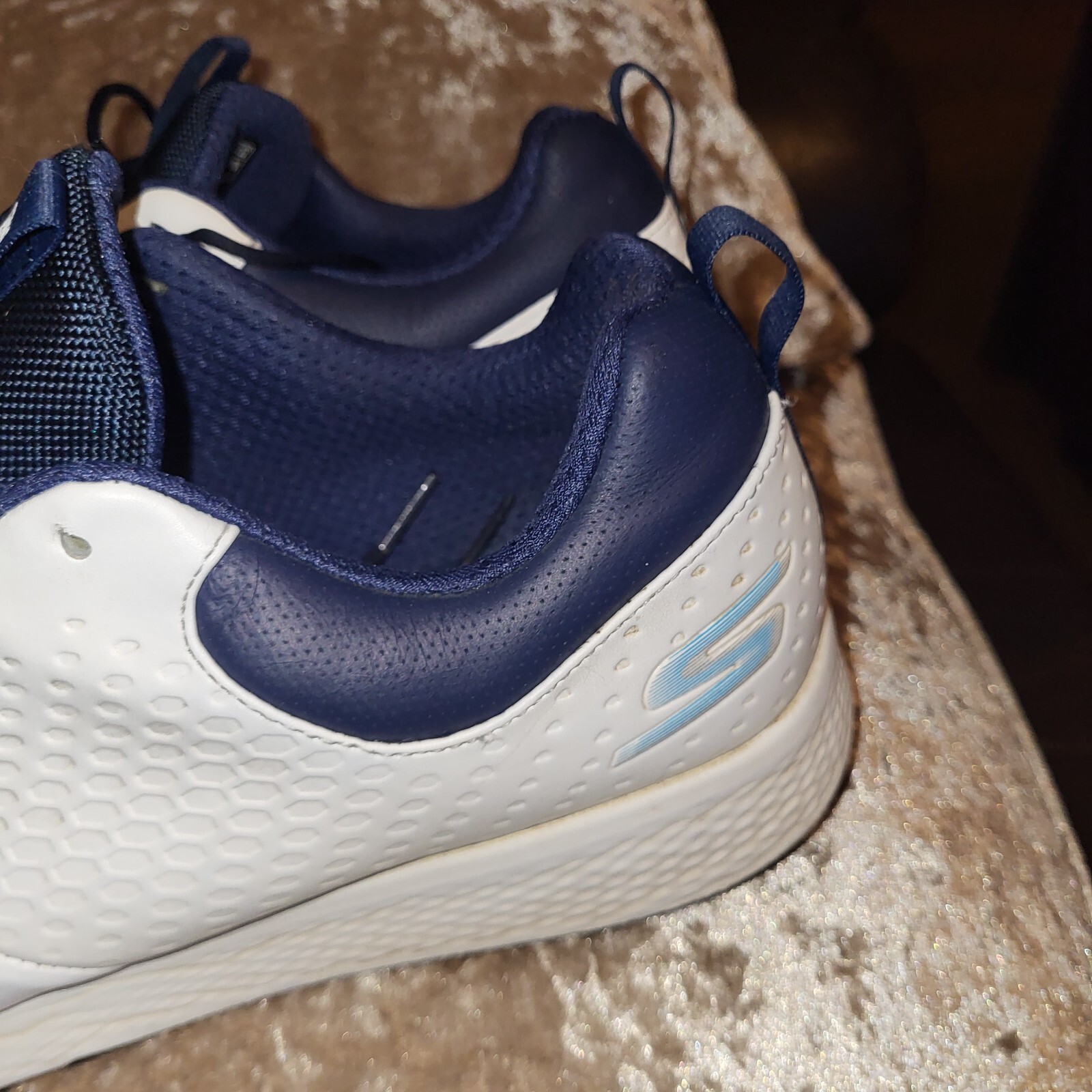 Skechers Go Golf Elite 5 Legend White & Navy Blue mens golf shoes size