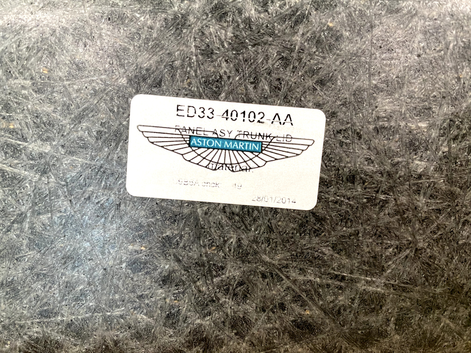 Damaged! 2012-2022 Aston Martin Vanquish S Volante Boot/Deck Lid OEM