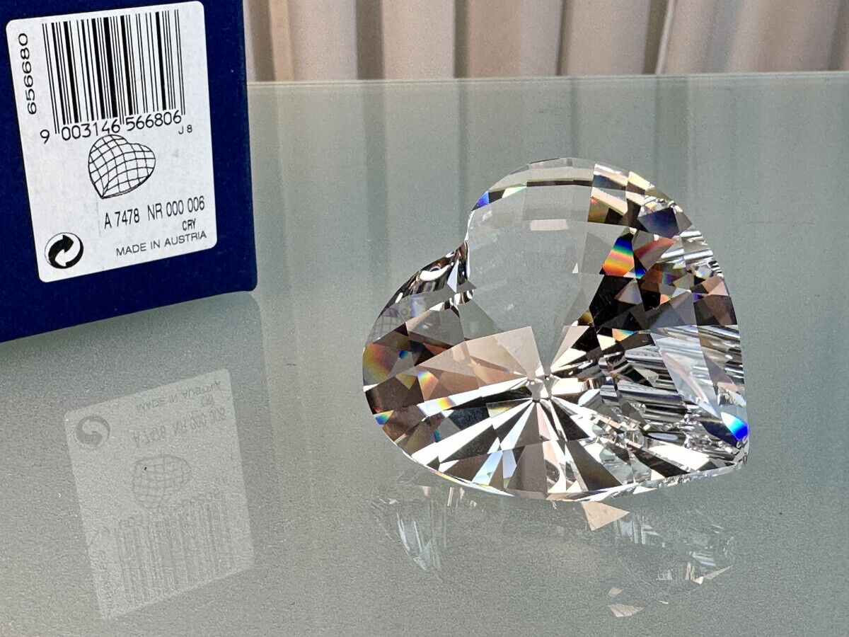Swarovski Heart 656680 Clear 6 cm with Box Top Condition | eBay Swarovski Heart 656680 Clear 6 cm with Box Top Condition | eBay