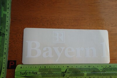 Alter Aufkleber Media TV Radio Sender BR BAYERN 1