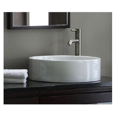 Xylem Cylinder Vitreous China Vessel Bathroom Sink Cve190rd