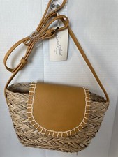 Straw Crossbody Bag - Universal Thread Mustard