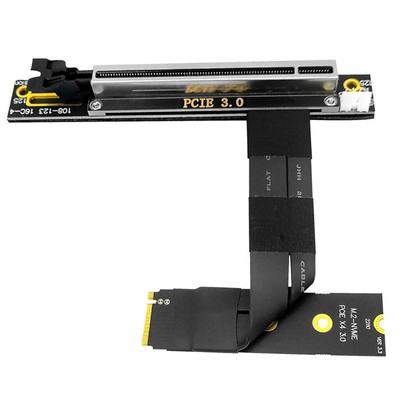 M.2 to PCI Express 3.0 x16 Cable PCIex16 To M.2 M Key Riser Card for m2 NVME SSD