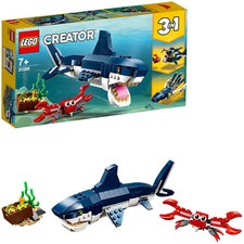 LEGO Creator 31088 - Bewohner der Tiefsee 230 Teile  3-in-1-Set Hai Seeteufel