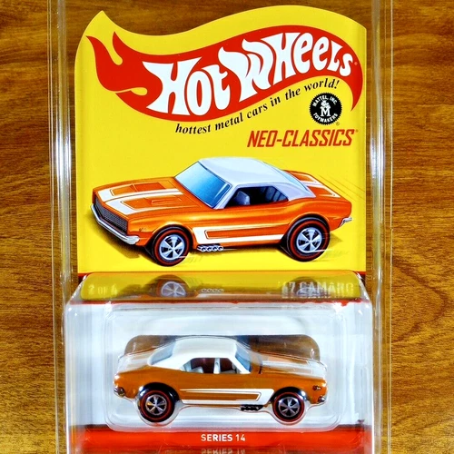 Hot Wheels RLC Neo-Classics '67 Camaro 5596/7500 Orange Redline Series 14 2016