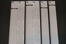 24 Geocaching Bison Tube Rite in the Rain Logs - Cache notes, numbered, Geocache