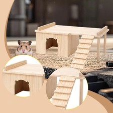 Hamster Hideaway Cage Accessories Wood House