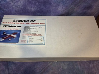 Vintage Lanier RC Stinger 60 Super Flying Sport Model NOS RARE NEW