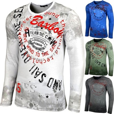 Baxboy Herren Longsleeve T-Shirt Langarmshirt Hemd Langarm Sweatshirt Motiv 705