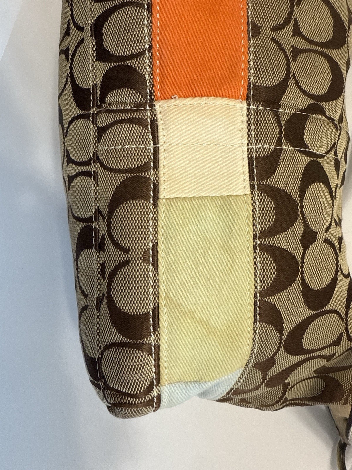 Coach Y2K Patchwork Mini Shoulder Bag Monogram Ca… - image 8