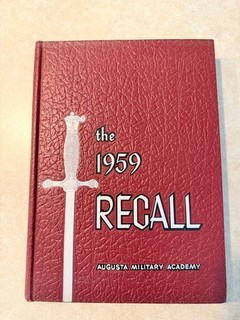 1959 Augusta Military Academy Yearbook The Recall Fort Defiance VA Vintage
