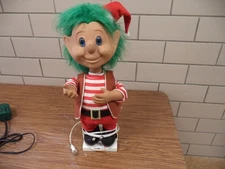 Vintage 22" Telco Motion-ette Animated Troll Worker Christmas Troll Original