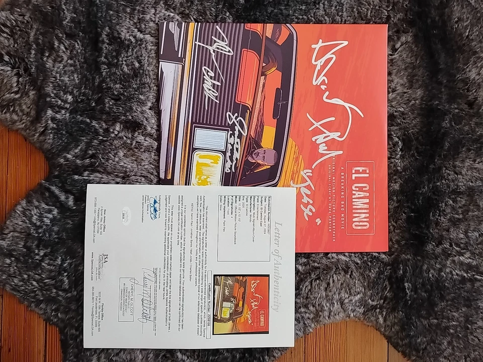 Aaron Paul + Jonathan Banks + Matt Jones + Charles Baker Autograph Soundtrack... - Image 2 of 4