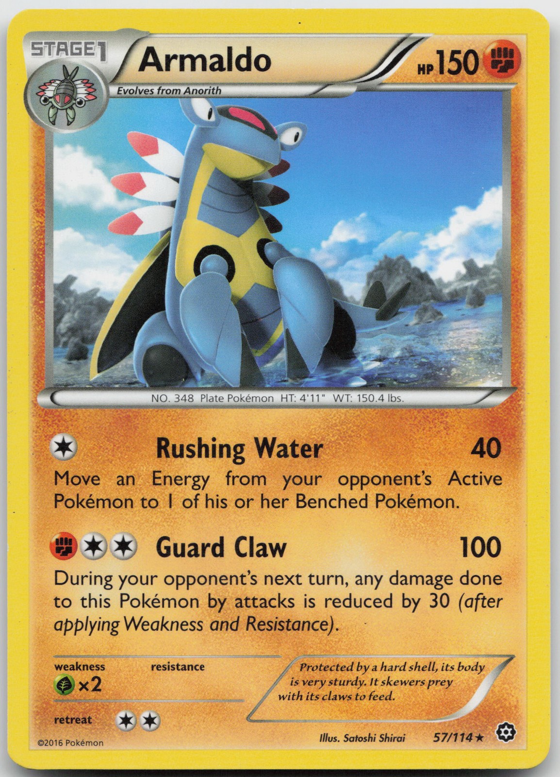 Armaldo Rare XY - Steam Siege 57/114 LP