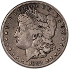1890-CC Morgan Silver Dollar $1 Carson City F+ Fine
