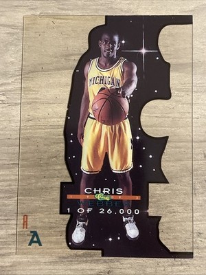 1993-94 Classic Draft Picks Chris Webber Acetate Stars #/26000 Michigan QTY DISC