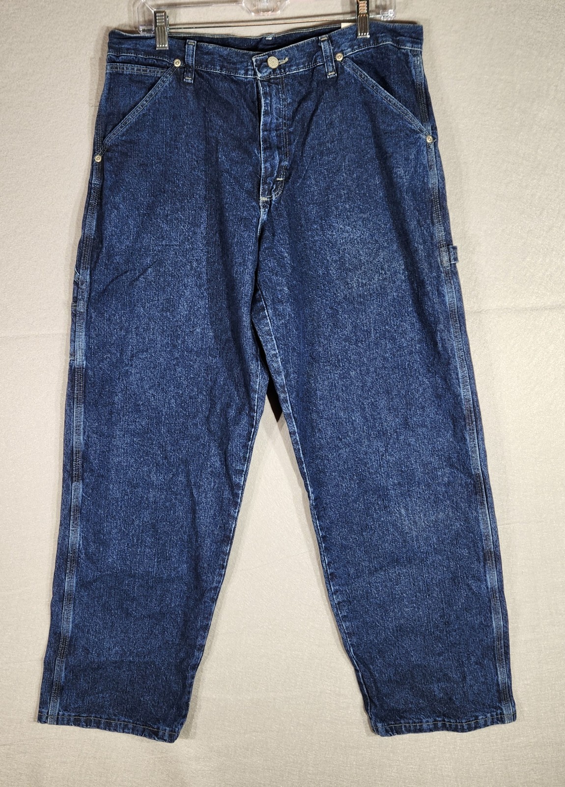 NEW Wrangler Mens 34x29.5 Carpenter Denim Jeans, LOOSE Fit