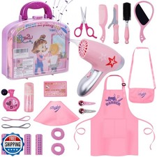 Gifts2U Girls Beauty Salon Set, 23 Pcs Kids Beauty Salon Toy Kit