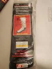 Mens Black Snap On Tools Hi-Rise Compression Socks LARGE Made in USA 1 pair