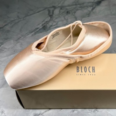 Bloch Tensus Demi Pointe Shoes S0155L 5 D Full Kit Ribbon Elastic Mesh Bag NIB