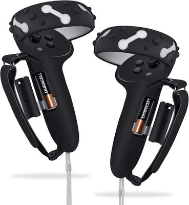 Controller Grips for Oculus Quest 2, Extended Silicone VR Grips Cover Protector