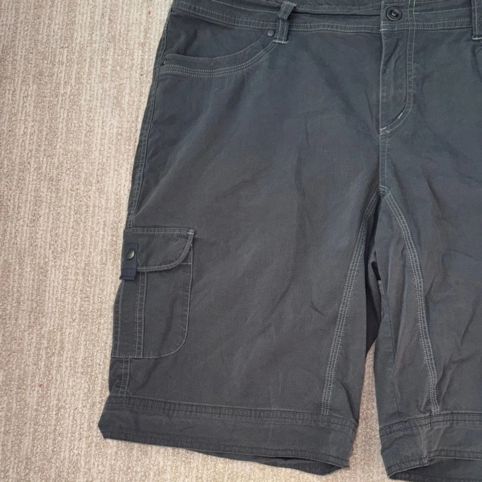 Kuhl Splash Cargo Shorts Women's Size 18 Gray 10" Inseam Hiking Lightweight - Image 3 of 4