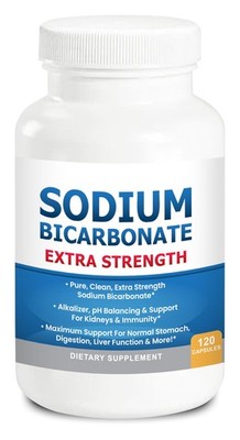 Extra Strength Sodium Bicarbonate Capsules 1300mg - Organic Pure Formula