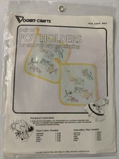 Vintage Vogart Crafts Pot Holders for Embroidery or Ballpoint Painting #8519