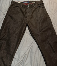ALBERTO Stone Mens Dark Brown Modern Fit Stra...