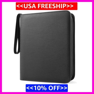Top Loader Binder 4 Pocket for 144 Toploaders, Side Loading Toploader Binder for