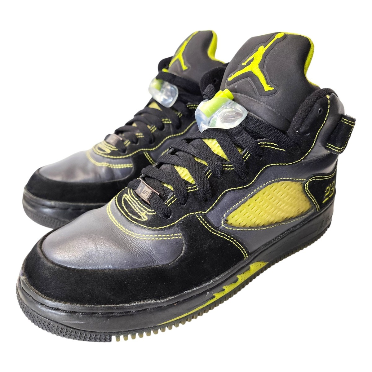 エアジョーダン AIR JORDAN FUSION 5 Shoes Mens Size 8 Black Anthracite Retro