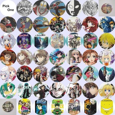 Anime Handmade Badge Pin back Button from Magazine Manga YOU PICK ultraman
