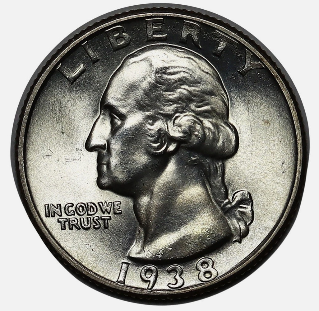 1938-S Washington Quarter Premium Quality Superb Gem BU++