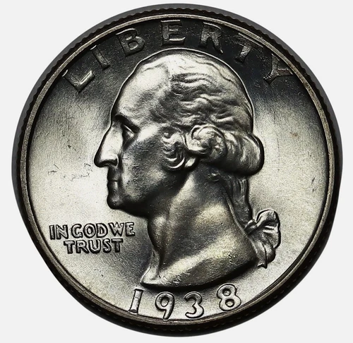 1938-S Washington Quarter Premium Quality Superb Gem BU++