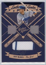 2019 Panini Leather & Lumber and Triple Relics Blue Jeff McNeil #LLT-JM 10k8