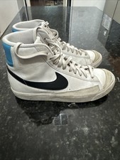 Nike Blazer Mid 77 GS White Black Blue Youth Size 5.5Y DA4086-108