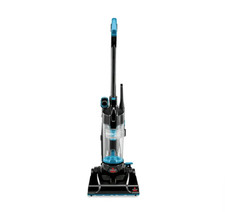 bissell power force, compact, bagless, upright vacuum, light blue lightweight