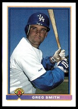 Greg Smith 1991 Bowman #594 Dodgers MLB READ FREE SHIPPING AutographDen