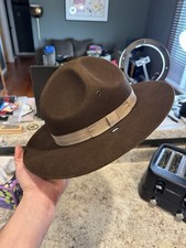 Vintage Stratton Self Forming Drill Sergeant Instructor Wool Felt Hat 7 USA