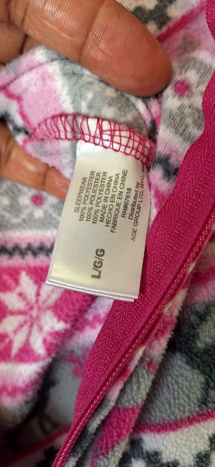 Conjunto de pijama de felpa grande todo en una pieza PJ Couture para mujer ropa de dormir ropa de salón Foto 4 de 4