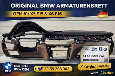 BMW X5 F15 X6 F16 Armaturenbrett Dashboard Original OEM HUD braun schwarz