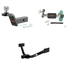 CURT Class 3 Tow Package Trailer Hitch, Wiring, Ball Mount - 13354, 56038, 45152