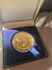 HRH The Prince Of Wales 60th Birthday,  Silver Gold Plated Five Pound Coin