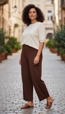 Ava Viv brown Wide Leg pants