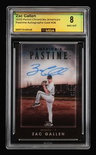 2020 Panini Chronicles America's Pastime Auto Zac Gallen #26 Gold 01/25 MBA 8
