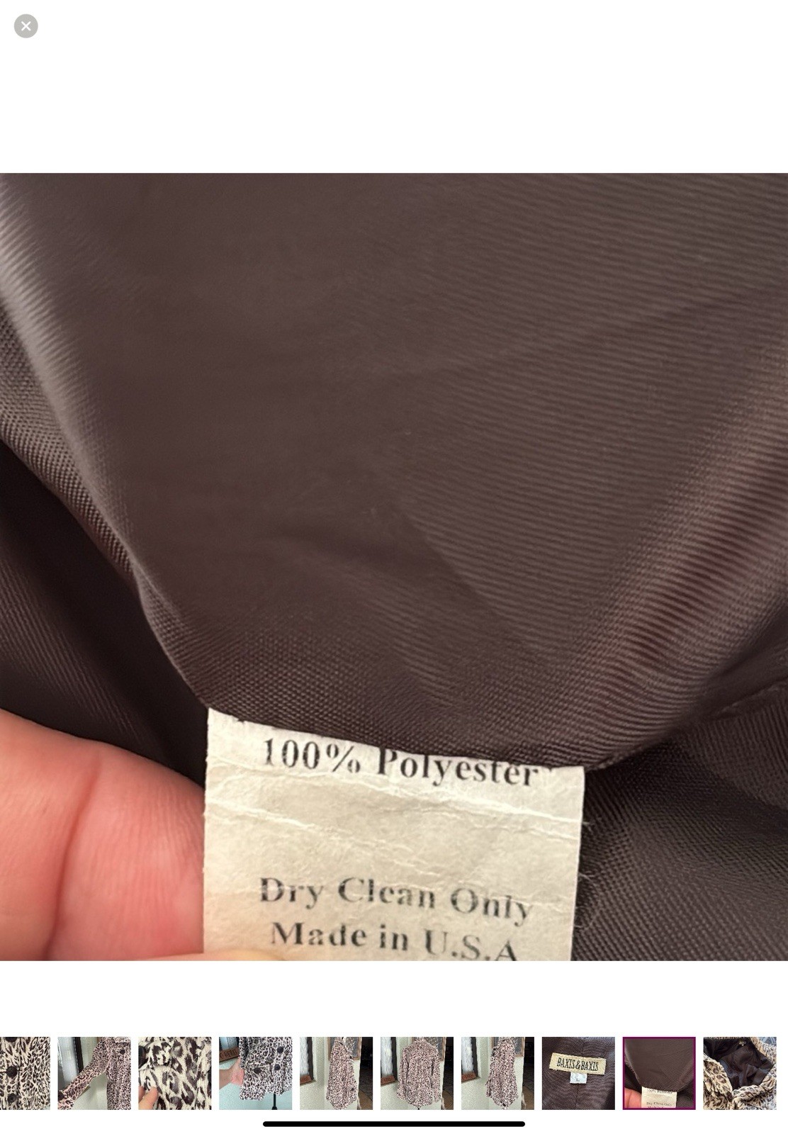 *BAXIS & BAXIS jacket button down front long slee… - image 12