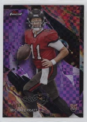 2024 Finest Purple Checkerboard Refractor 64/99 Michael Pratt Rookie RC 1mg2
